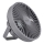 LED Punjivi stolni ventilator s LED rasvjetom LED/2W/5V USB 2400 mAh siva