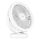 LED Punjivi stolni ventilator s LED rasvjetom LED/3W/5V USB 2400 mAh bijela