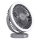 LED Punjivi stolni ventilator s LED rasvjetom LED/3W/5V USB 2400 mAh siva