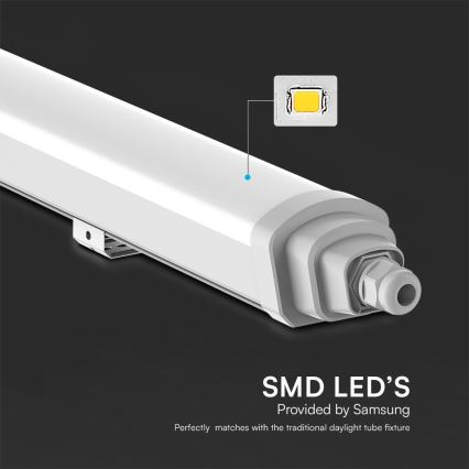 LED Radna linearna svjetiljka SAMSUNG CHIP LED/18W/230V 4000K IP65 60 cm