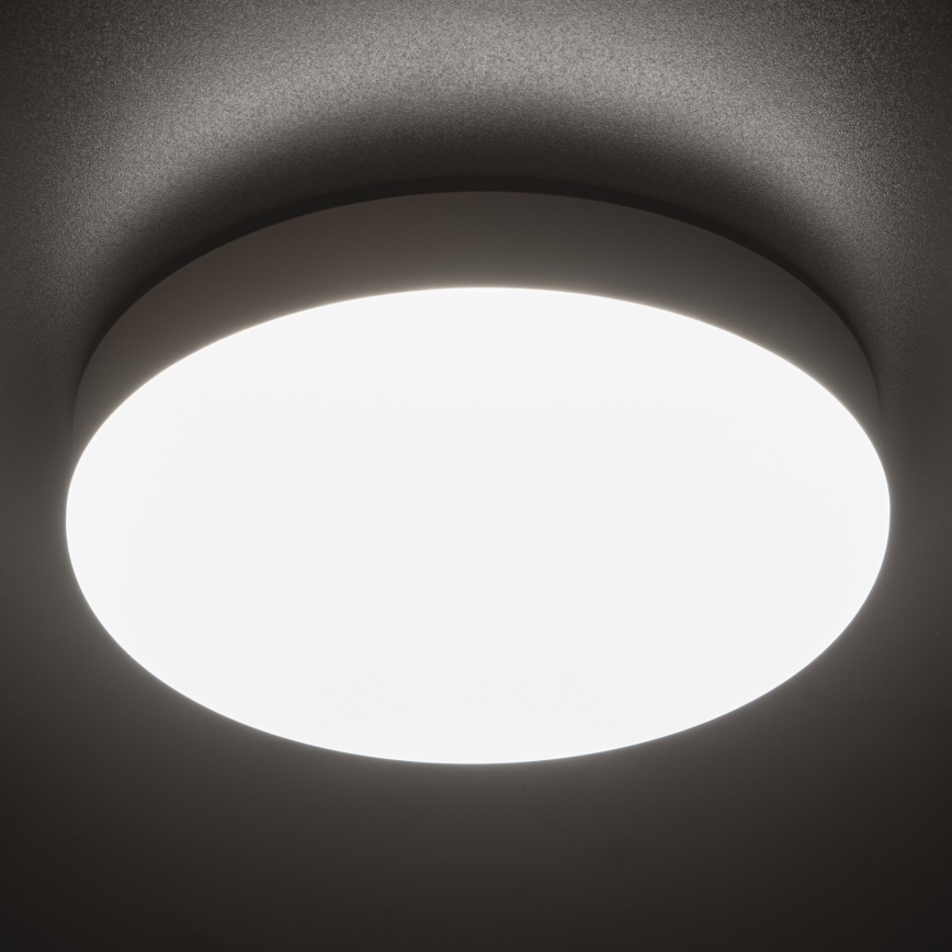LED Radna stropna svjetiljka sa senzorom pokreta IPER LED/19W/230V IK10 IP65 okrugli bijela