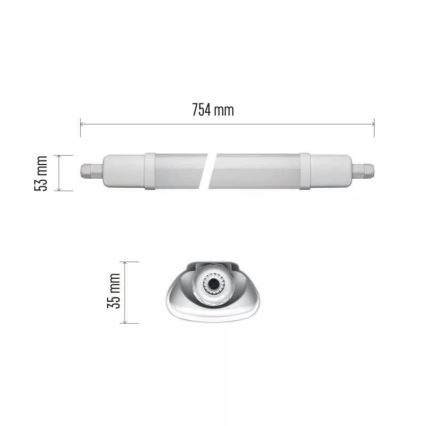 LED Radna svjetiljka LED/18W/230V IP65 4000K