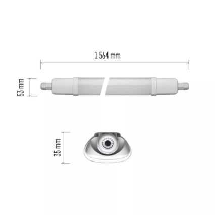 LED Radna svjetiljka LED/45W/230V IP65 4000K 156,4 cm