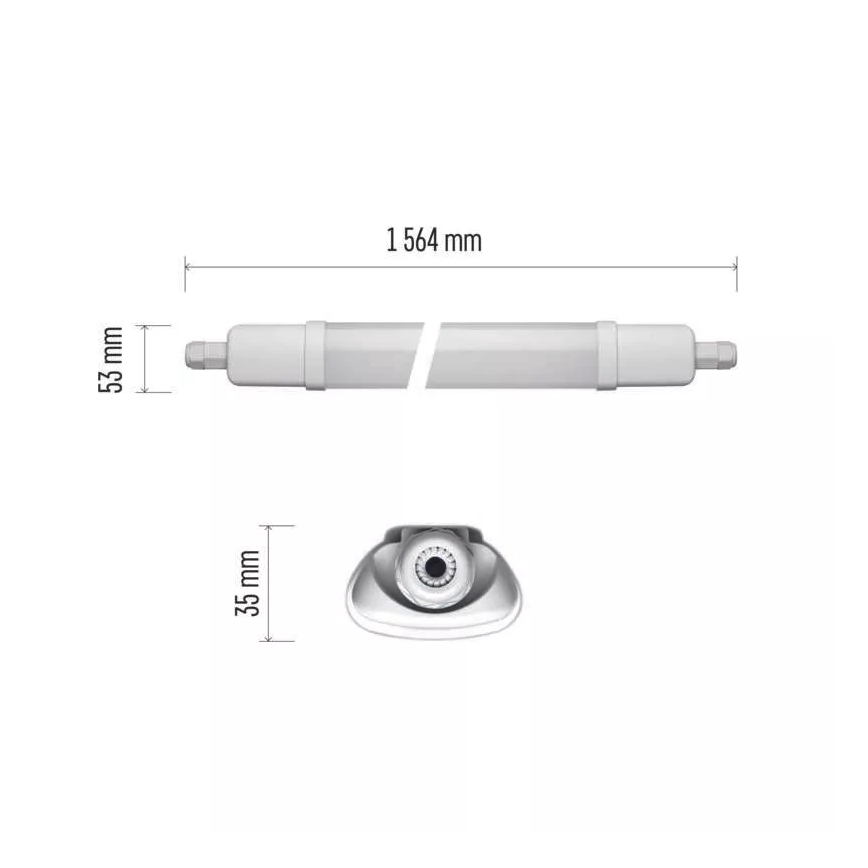 LED Radna svjetiljka LED/45W/230V IP65 4000K 156,4 cm