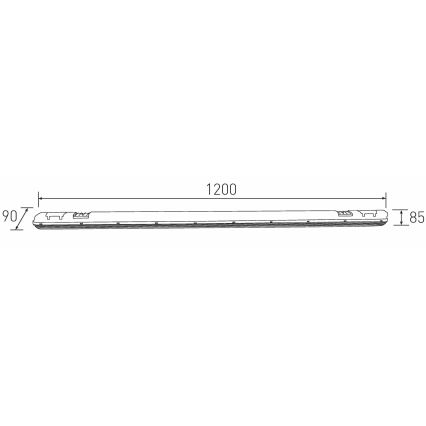 LED Radna svjetlosna cijev DUST LED/40W/230V 4000K 120 cm IP65