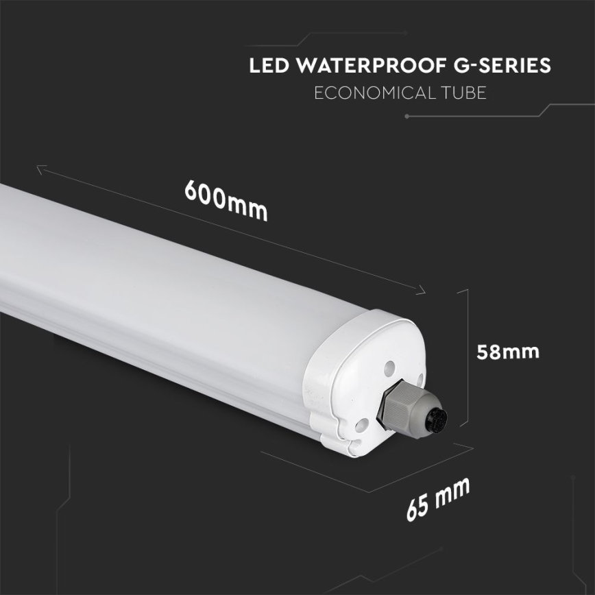 LED Radna svjetlosna cijev G-SERIES LED/18W/230V 4000K IP65 60 cm