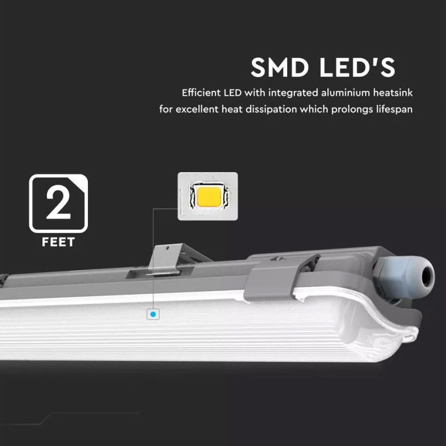 LED Radna svjetlosna cijev T8 1xG13/18W/230V 4000K 120cm IP65