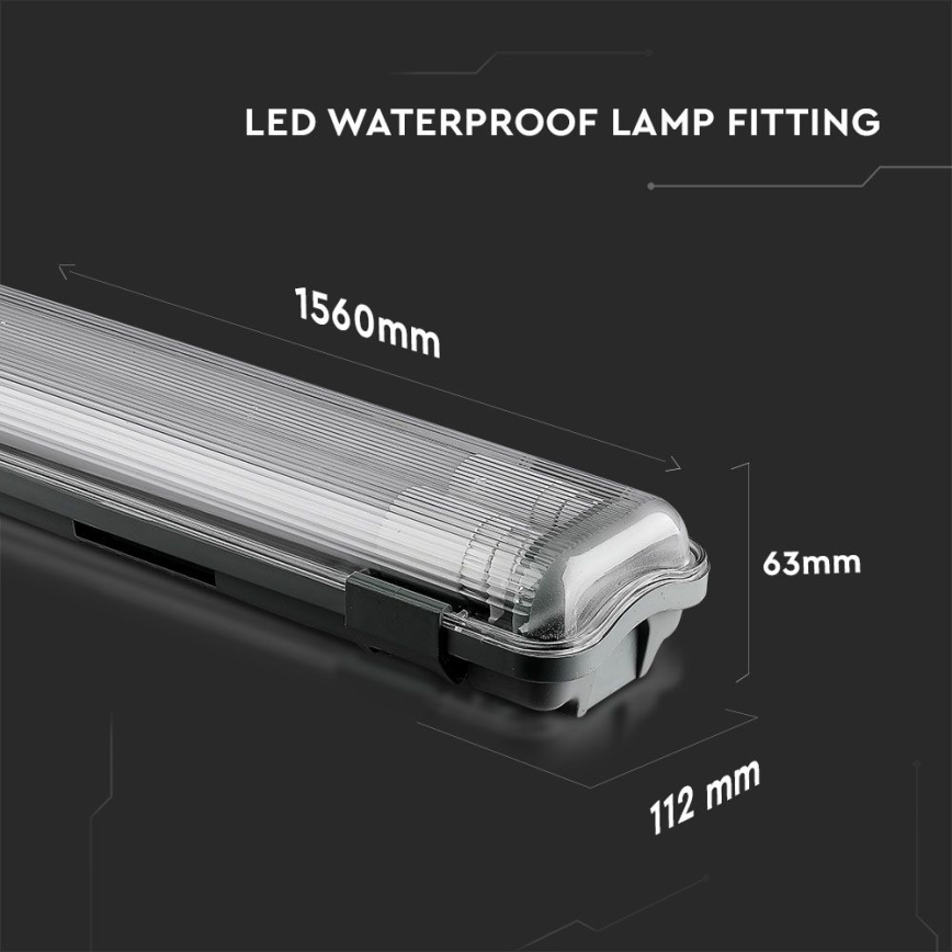 LED Radna svjetlosna cijev T8 2xG13/22W/230V IP65 4000K 156 cm