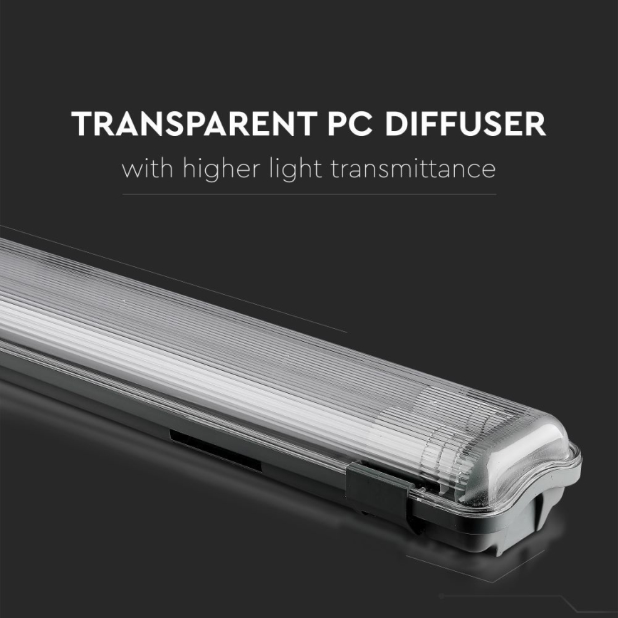 LED Radna svjetlosna cijev T8 2xG13/22W/230V IP65 6400K 156 cm