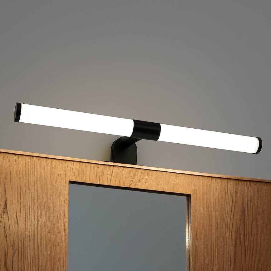 LED rasvjeta za kupaonsko ogledalo 2-u-1 APA LED/6W/230V 40 cm IP44 crna