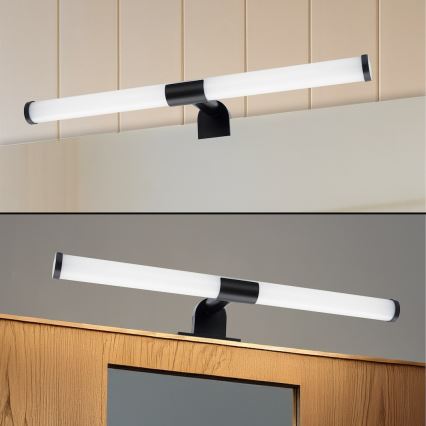 LED rasvjeta za kupaonsko ogledalo 2-u-1 APA LED/6W/230V 40 cm IP44 crna