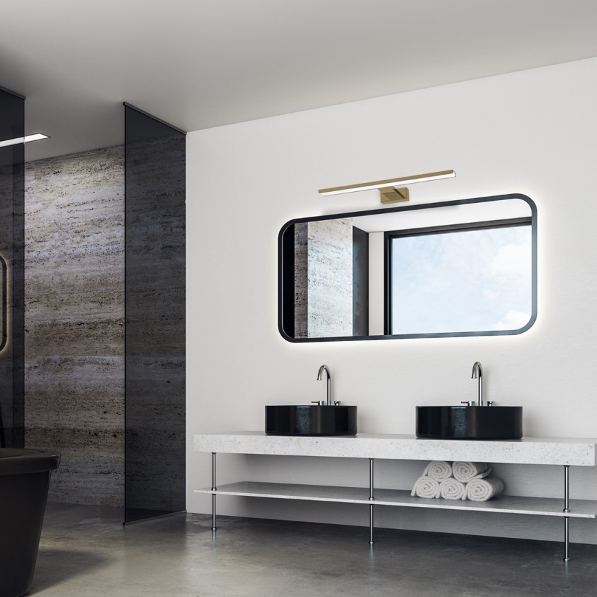 LED rasvjeta za kupaonsko ogledalo SHINE LED/13,8W/230V 60 cm IP44 mesing