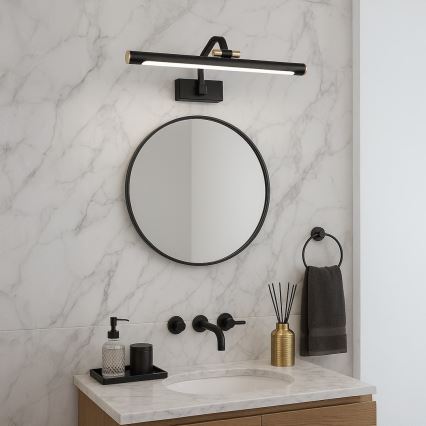 LED rasvjeta za kupaonsko ogledalo VINCI LED/12W/230V 40 cm IP44 crna