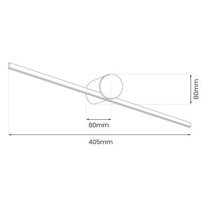 LED rasvjeta za kupaonsko zrcalo ARTIST LED/6W/230V 40 cm IP44 sjajni krom