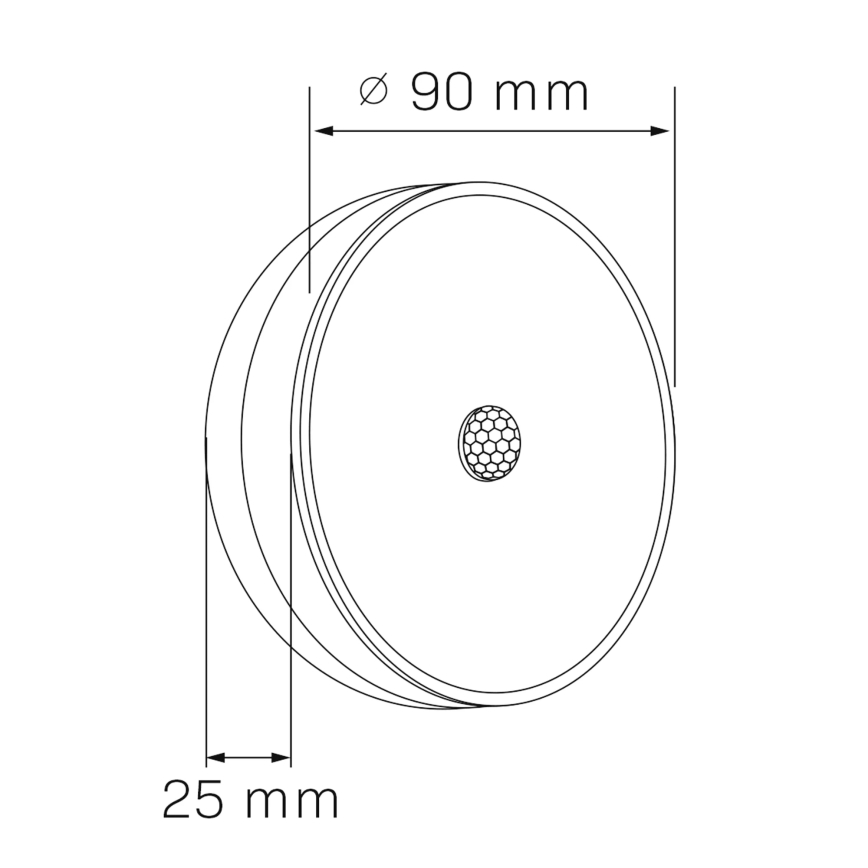 LED Rasvjeta za namještaj sa senzorom LED/1,2W/4,5V 3xAA mat krom