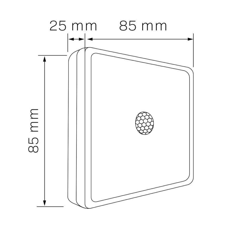 LED Rasvjeta za namještaj sa senzorom LED/1,5W/4,5V 3xAA mat krom