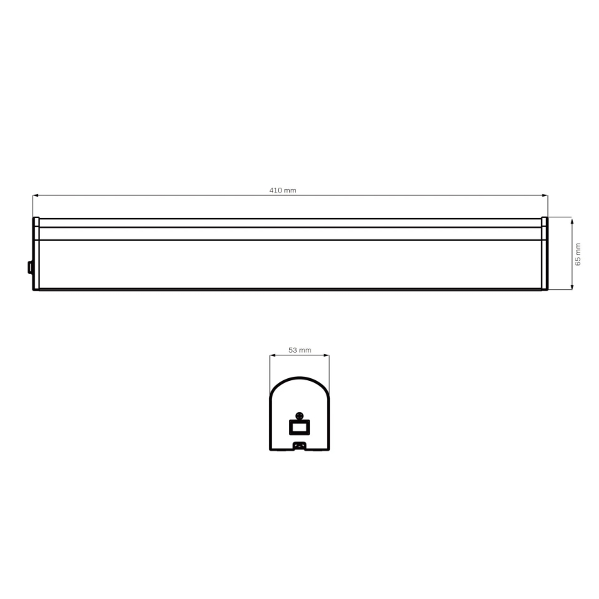 LED Rasvjeta za ogledalo u kupaonici ALEX LED/8W/230V 4000K 41 cm IP44 sjajni krom
