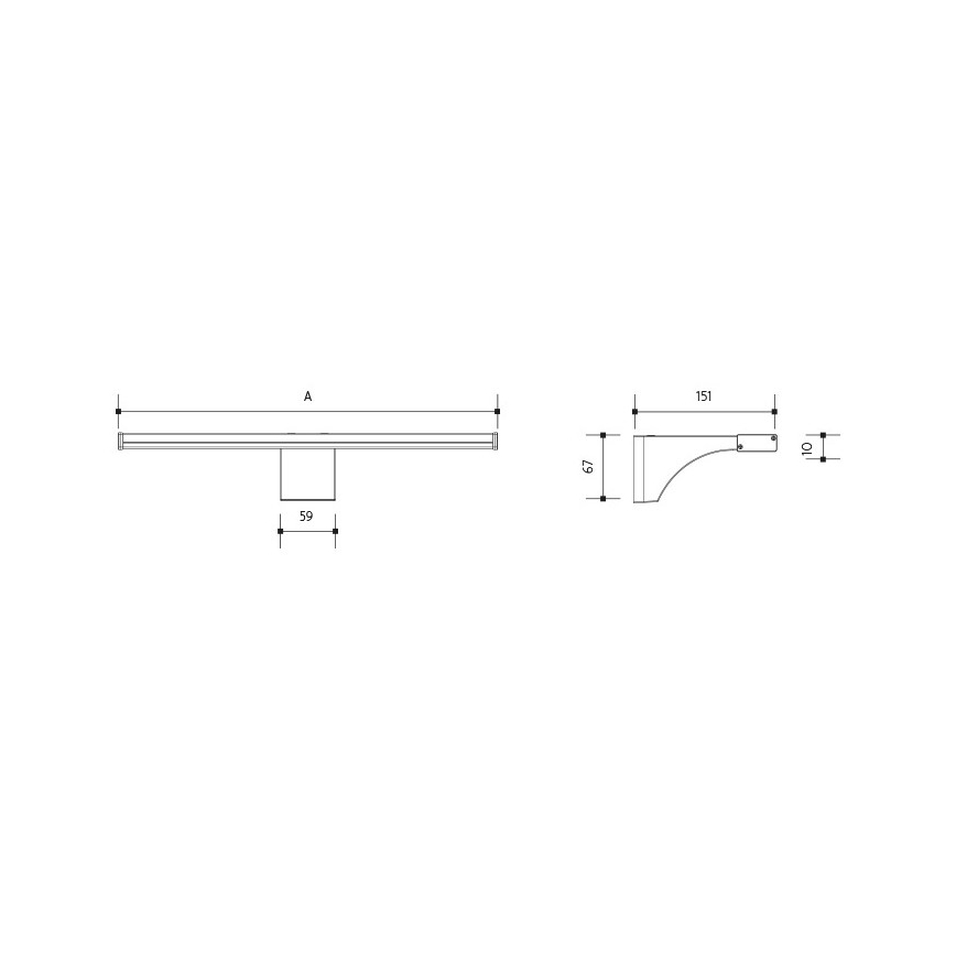 LED Rasvjeta za ogledalo u kupaonici ELESAR LED/8W/230V IP44 3000K