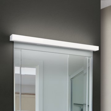LED Rasvjeta za ogledalo u kupaonici HORIZON LED/18W/230V 3000/4000K 90 cm IP44 srebrna