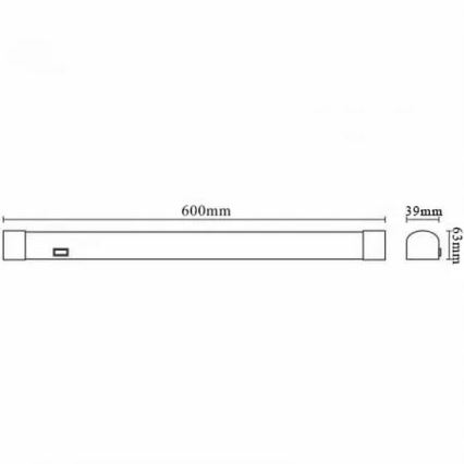 LED Rasvjeta za ogledalo u kupaonici LED/15W/230V 4000K IP44