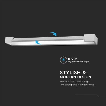 LED Rasvjeta za ogledalo u kupaonici LED/16W/230V 3000K IP44 60 cm bijela