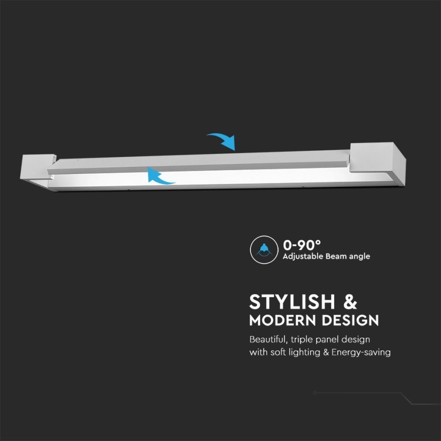 LED Rasvjeta za ogledalo u kupaonici LED/16W/230V 3000K IP44 60 cm bijela
