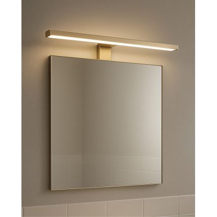 LED Rasvjeta za ogledalo u kupaonici LED/8W/230V 4000K 50 cm IP44 mat zlatna