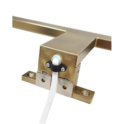 LED Rasvjeta za ogledalo u kupaonici LED/8W/230V 4000K 50 cm IP44 mat zlatna