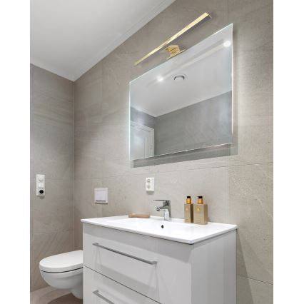 LED Rasvjeta za ogledalo u kupaonici LED/8W/230V 4000K 50 cm IP44 zlatna