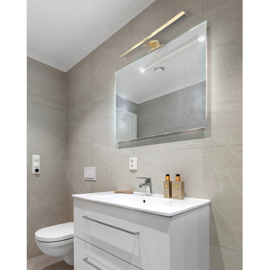 LED Rasvjeta za ogledalo u kupaonici LED/8W/230V 4000K 50 cm IP44 zlatna