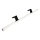 LED Rasvjeta za ogledalo u kupaonici MIRROR LED/12W/230V 80 cm IP44 crna