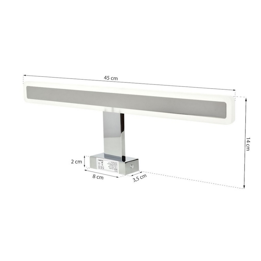 LED Rasvjeta za ogledalo u kupaonici RAIN LED/10W/230V IP44