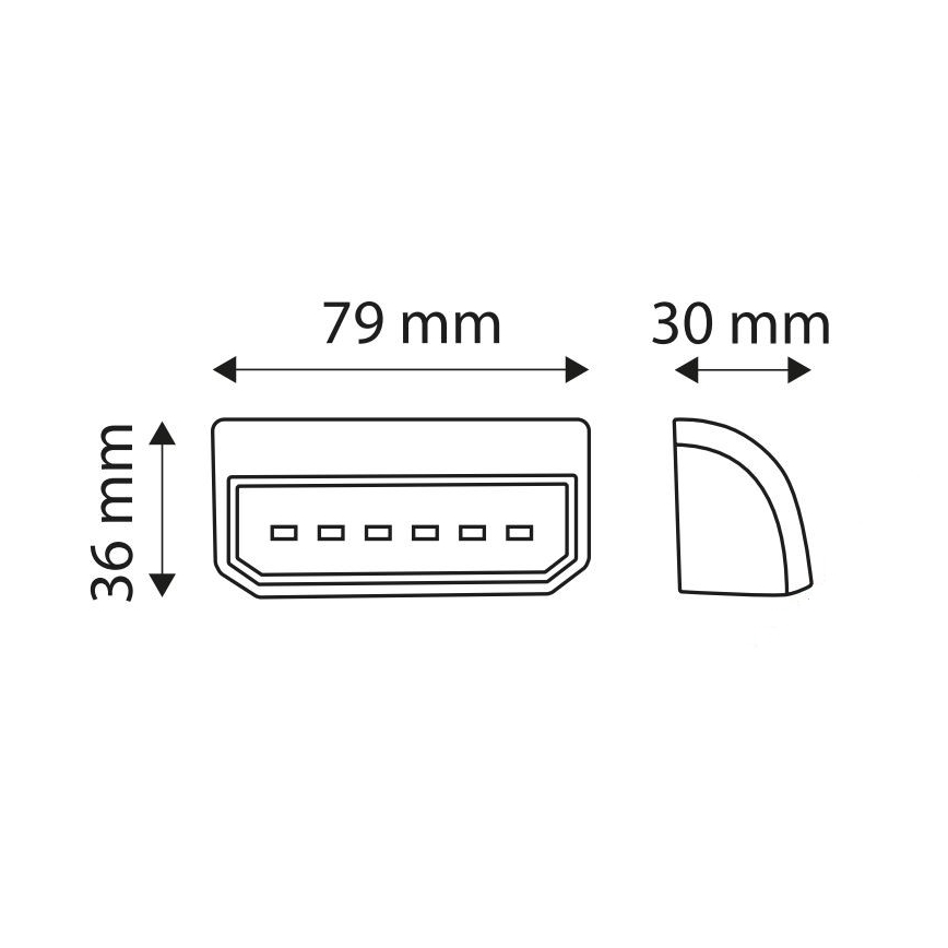 LED Reflektirajuća oznaka LICE LED/0,2W/12-24V IP67