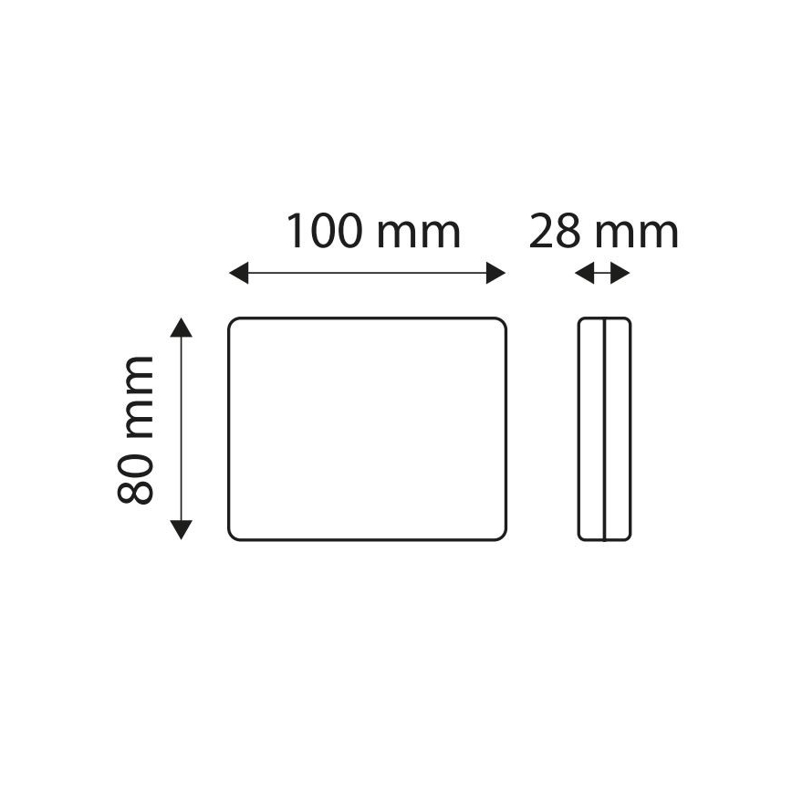 LED Reflektirajuća oznaka SINGLE LED/1,9W/12V IP67 crvena