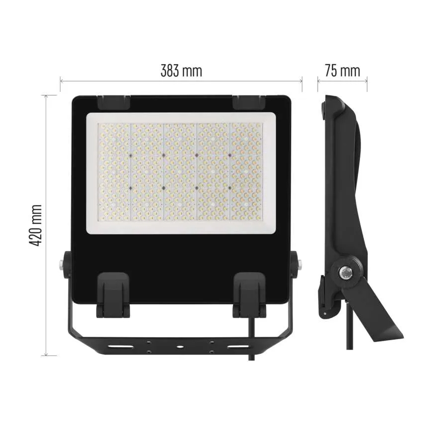 LED Reflektor AVENO LED/200W/230V 4000K 32000 lm IP66 crna