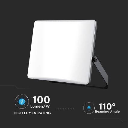LED Reflektor LED/100W/230V 3000/4000/6500K IP65 crna