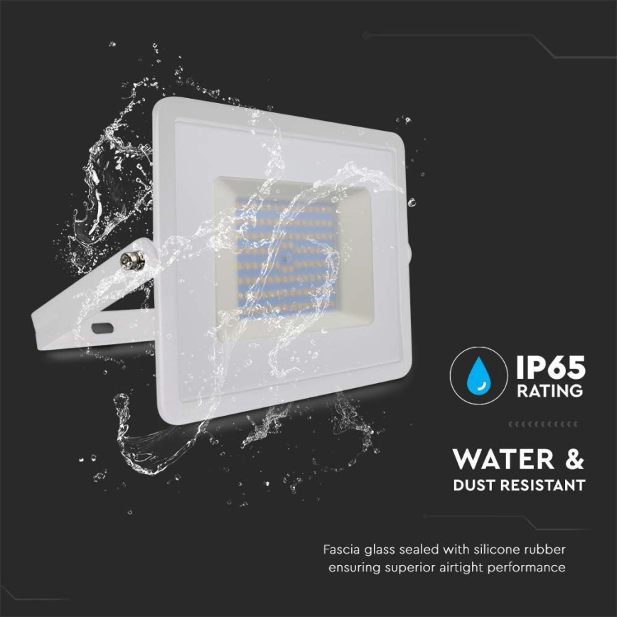 LED Reflektor LED/100W/230V 4000K IP65 bijela