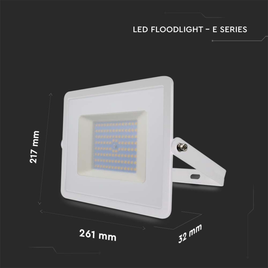 LED Reflektor LED/100W/230V 4000K IP65 bijela