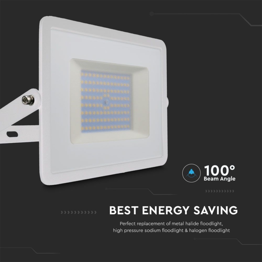 LED Reflektor LED/100W/230V 6500K IP65 bijela