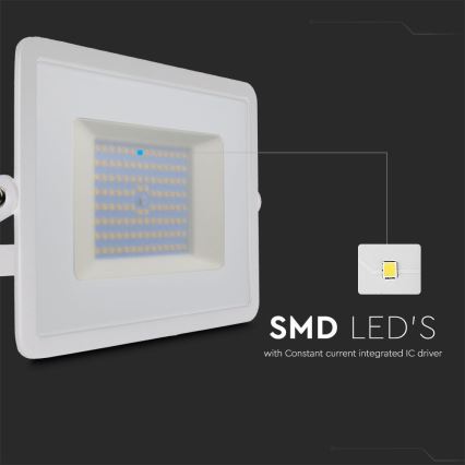 LED Reflektor LED/100W/230V 6500K IP65 bijela