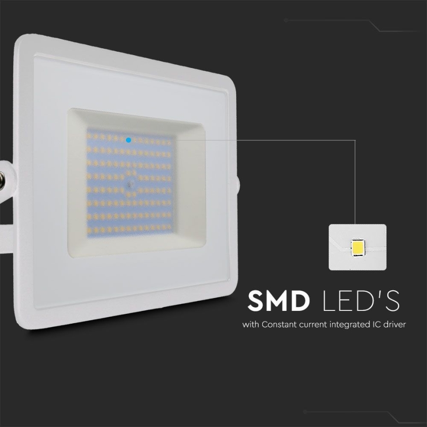 LED Reflektor LED/100W/230V 6500K IP65 bijela
