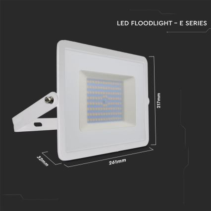 LED Reflektor LED/100W/230V 6500K IP65 bijela