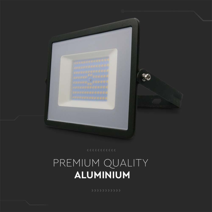 LED Reflektor LED/100W/230V 6500K IP65 crna