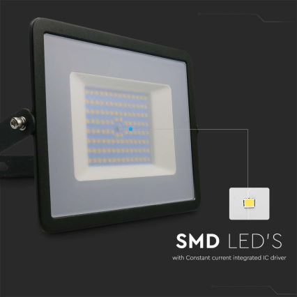 LED Reflektor LED/100W/230V 6500K IP65 crna
