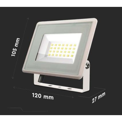 LED Reflektor LED/20W/230V 4000K IP65 bijela