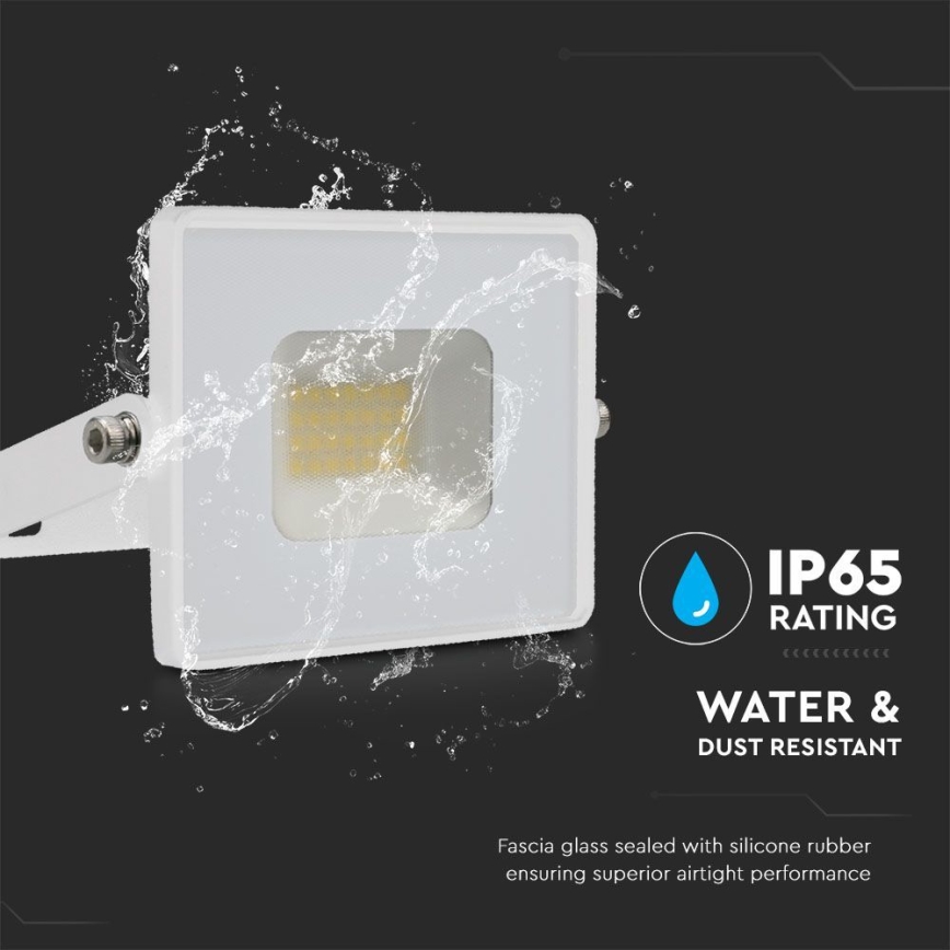 LED Reflektor LED/20W/230V 6500K IP65 bijela