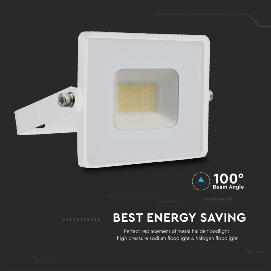 LED Reflektor LED/20W/230V 6500K IP65 bijela