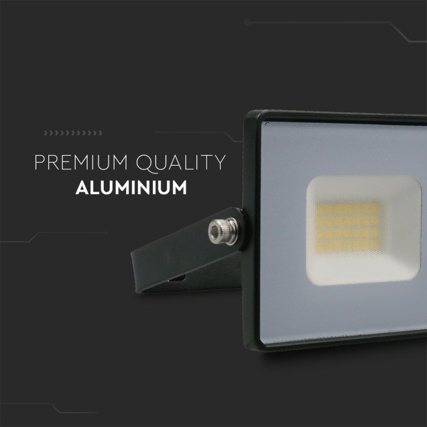 LED Reflektor LED/20W/230V 6500K IP65 crna