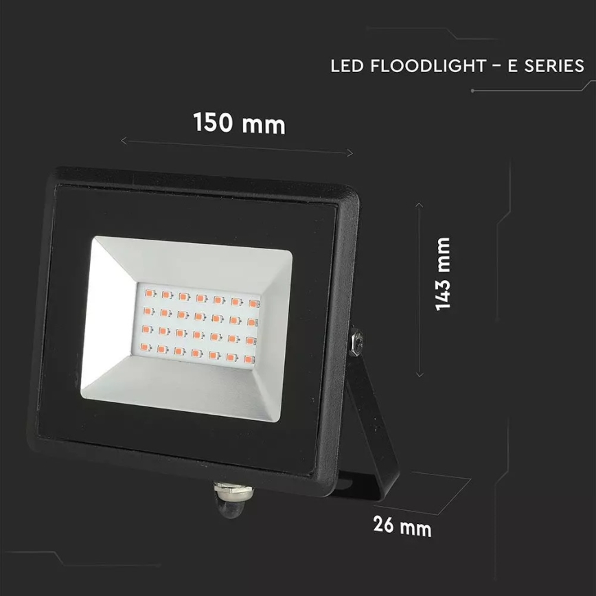 LED Reflektor LED/20W/230V IP65 ružičasto svjetlo