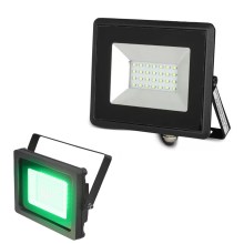 LED Reflektor LED/20W/230V IP65 zelena svjetlost